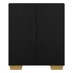 Aparador Cantinho e 2 Portas Multimóveis Preto