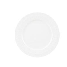PRATO SOBREMESA PORCELANA GRACE BRANCO 19cm