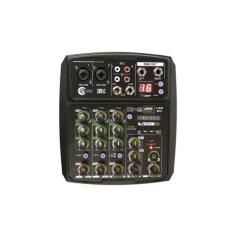 Mesa De Som C/ Interface Custom Sound Cmx4C Bk Bluetooth Usb