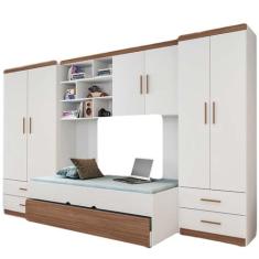 Quarto Modulado Juvenil Completo Com Bicama Solteiro - Phoenix Baby, B