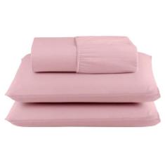 Jogo De Lençol Queen 3 Peças 180 Fios C/ Elástico Algodão Percal - Bel