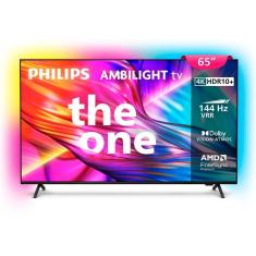 Smart TV 65 The One Ambilight 4K UHD 65PUG89/78 Philips Preto Bivolt