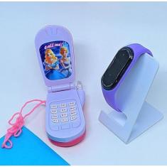 Kit Relógio Infantil Digital Prova água Bracelete Sports Watch + Celul