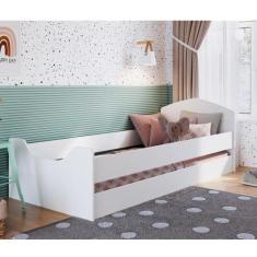 Cama Infantojuvenil com Protetores Encanto Art In Móveis Branco