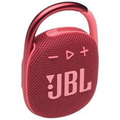 Caixa De Som JBL Ultraportátil Clip 4 À Prova D'água Vermelho