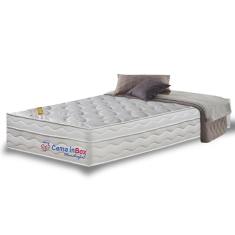 Colchão Solteiro com Molas Ensacadas Cama inBox Wonderful Branco 88x188x32