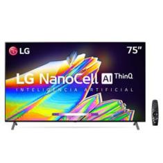 Smart TV LED 75" UHD 8K LG 75NANO95 NanoCell, IPS, Bluetooth, HDR, Inteligência Artificial ThinQ AI, Google Assistente, Alexa IOT, Smart Magic - 2020
