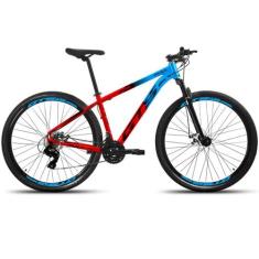 Bicicleta Aro 29 GTS Full 24 Marchas Freios a Disco - GTS FEEL, Azul, 