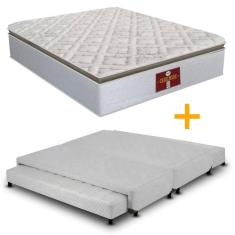 Cama box com Bicama com Colchão Cashmere - 193x203