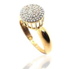 Anel de ouro 18k Chuveiro Redondo - Elegancy Joias, 11