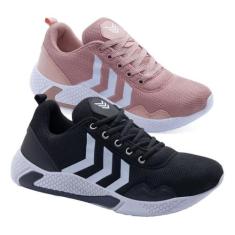 Tênis Feminino Para Malhar Corrida Casual Combo 2 Pares - Dix, 37, Pre