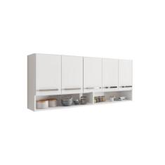 Armário Aéreo De Cozinha Filipinas 5 Portas Branco - Casa Mobilia Move