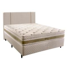 Cama Box Casal com Cabeceira Herval Amore com Molas Ensacadas, 67x138x