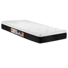 Colchão Solteiro Espuma D45 Black White Air Euro Pillow (78x188x23)