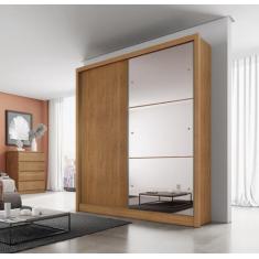 Guarda Roupa Solteiro com Espelho 2 Portas 3 Gavetas Toronto - Novo Ho