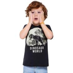 Camiseta Algodão Kyly Dinossauro - Brilha No Escuro