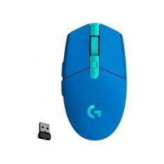 Mouse Gamer Rgb Sem Fio Logitech G Óptico - 12000Dpi 6 Botões G305 Azu