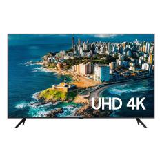 Samsung Smart TV 75&quot; UHD 4K 75CU7700 2023, Processador Crystal 4K, Gaming Hub, Visual Livre de Cabos