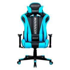 Cadeira Gamer Maxracer Skilled Azul Reclina 180 Graus