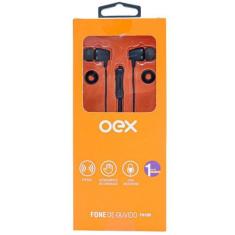 Fone de Ouvido OEX FN200 Preto e Rosa com Conexão P2