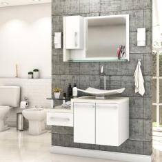 Gabinete para Banheiro C/cuba F44 e Espelheira Legno 830 - Compace, Br