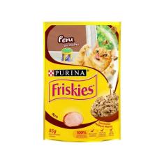 Ração Úmida para Gato Adulto Sachê Friskies - Peru ao Molho 85g, Peru 