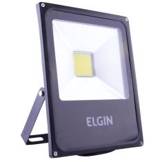 Refletor elgin power led 30w preta sem sensor bivolt