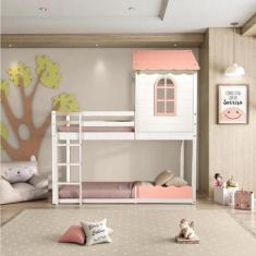 Beliche Montessoriano Club House Sweet Branco/Rosa - Casatema, Branco