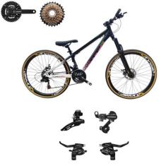 Bicicleta Aro 26 Vikingx Tuff 44 Aluminio 24v Transmissão Shimano Frei