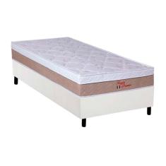 Cama Box Solteiro: Colchão Ortopédico Orthoflex Foggia Premier + Base Crc Courano White(88X188)