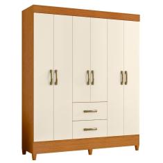 Guarda Roupa Mobi 6 Portas e 2 Gavetas - Móveis Albatroz
