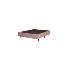 Base Box Viuvão Suede Rosé 128Cm de Largura