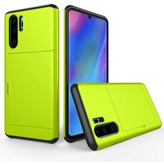 SORAKA Capa para Huawei P30 Pro com porta-cartões Capa para carteira Capa blindada para Huawei P30 Pro Capa para PC TPU de camada dupla Capa à prova de choque