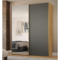Guarda-Roupa Raffinato 100% MDF 2 Portas e 1 Espelho - Belmax