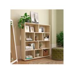 Estante Com 10 Nichos Artely Book Cor Naturale, Naturale