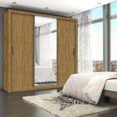 Guarda-Roupa Casal 4 Espelhos 3 Portas de Correr 4 Gavetas Max Plus Es