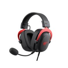 Havit Headset Gamer H2002D Preto e Vermelho Driver 53mm Microfone Destacável Plug 3.5mm Compatível c/ Xbox One e PS4 - HV-H2002D