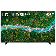 Smart TV 55" LG 4K UHD 55UP7750 WiFi, Bluetooth, HDR, Inteligência Artificial ThinQ, Google, Alexa e Smart Magic - 2021