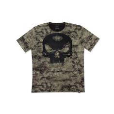 Camiseta Black Skull Japan Masculina Preta