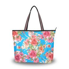 Bolsa de ombro feminina My Daily com lindas rosas floral, Multi, Medium