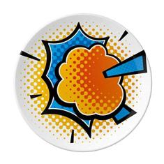 Boom Clouds Prato de gás decorativo de porcelana Salver Prato de jantar