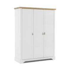 Guarda Roupa Solteiro 3 Portas Toledo Edez Branco