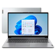 Notebook Lenovo Ideapad 1I 15.6 HD I3-1215U 256GB SSD 4GB Cinza Windows 11 Home - 82VY000TBR - Cinza