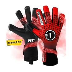 N1 Goalkeeper gloves Scorpius SSG Pro Luvas de Goleiro para Adultos para Futebol Profissional de Látex Alemão. Ultraleves, Ajustáveis e Antiderrapantes com Corte Negativo. Grande Amortecimento