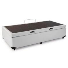 Cama Box Baú Solteiro Sintético Sereneprime Branco 88x188x44