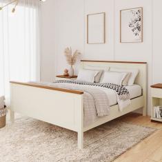 Cama Queen Ananda Cabecasa Madeiramadeira Off-white-mel