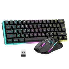 Kit Gamer RedThunder - Teclado e Mouse Sem Fio 60%