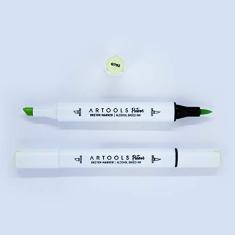 Marca Texto Artools Pictom Pontas Broad e Brush Verde G702