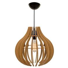 Pendente Lótus Ana Maria Marfim Lustre Luminária 30Cm Sala