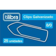 Clips 8/0 Galvanizado 25 Unidades - Tilibra